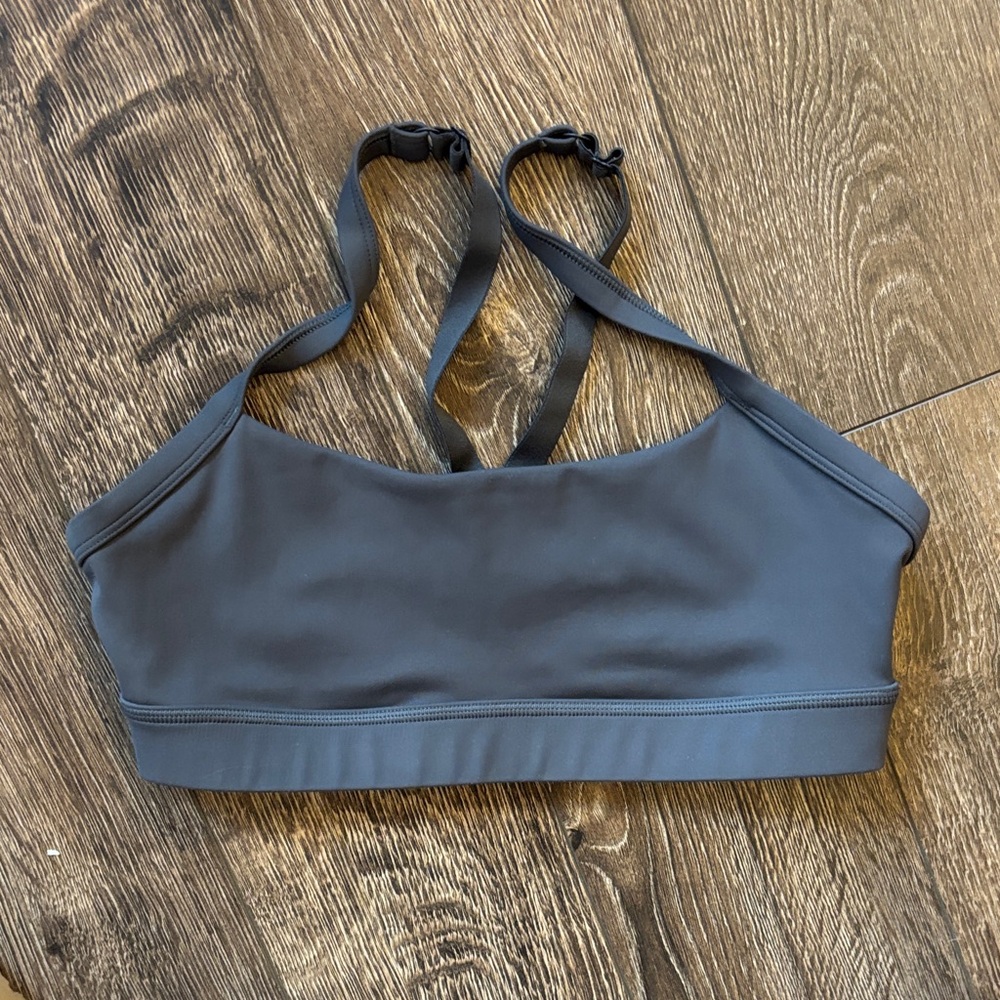 Slate Gray Sports Bra